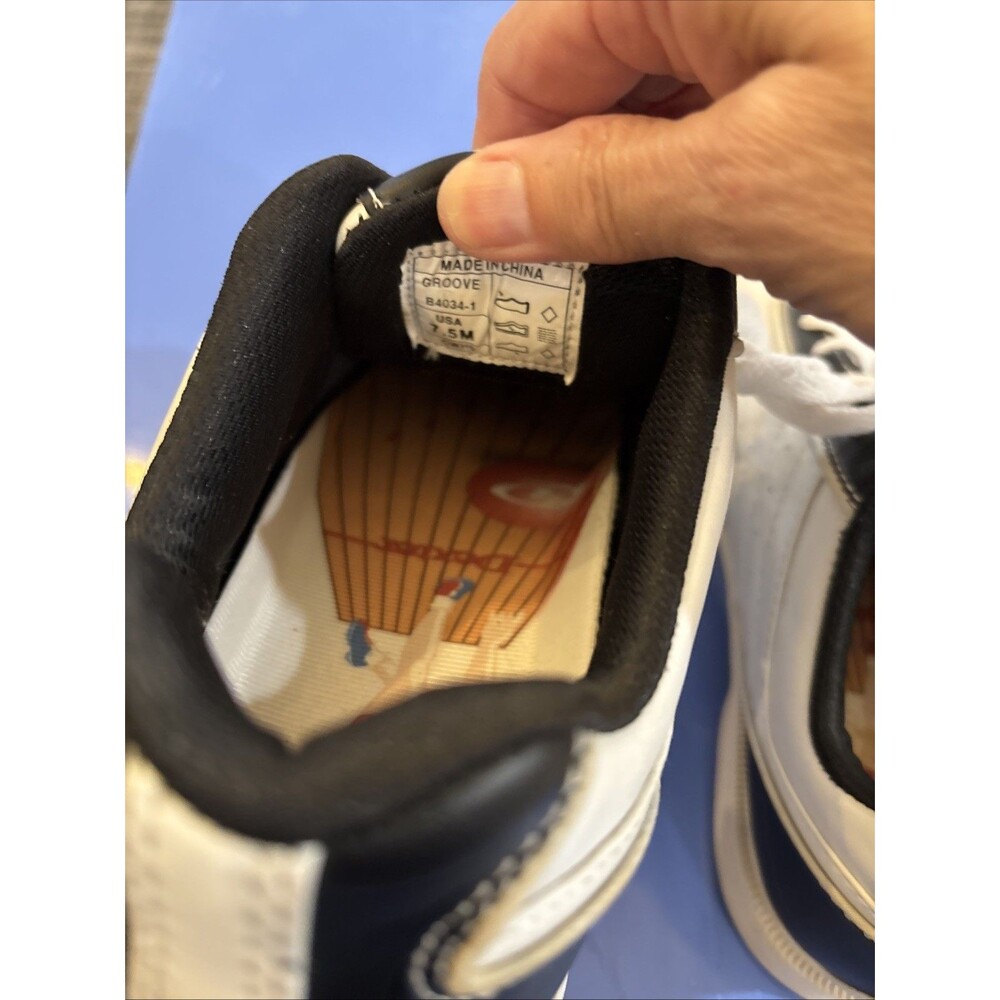 Dexter Bowling Shoes Womens Size 7.5M Black White Groove Slide-Rite B4034-1 - Picture 8 of 11